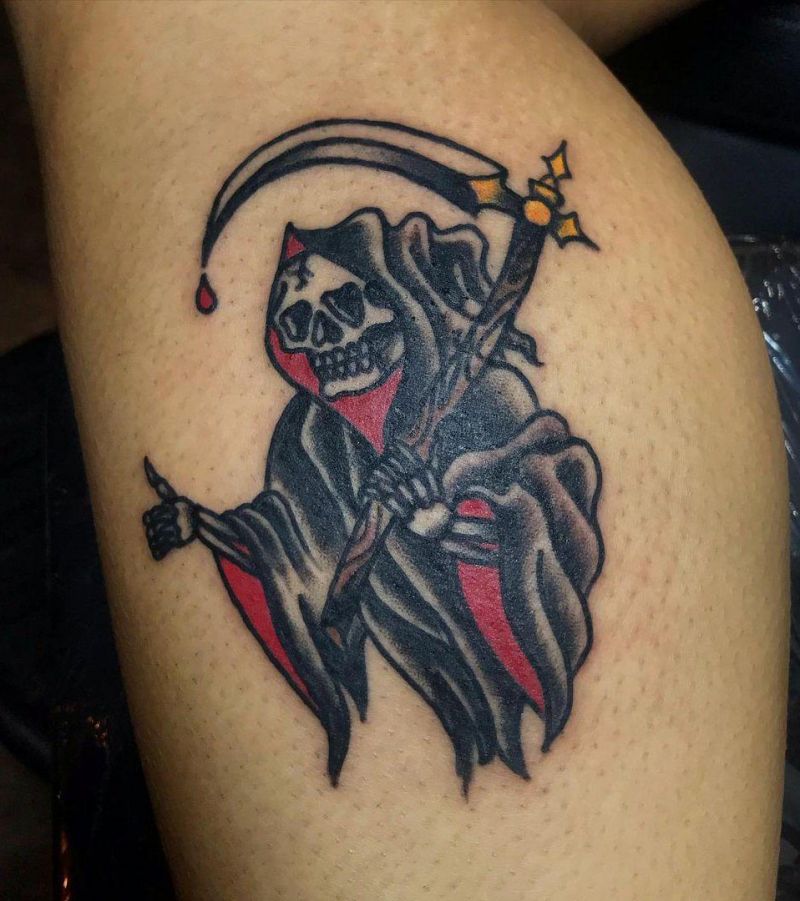 30 Gorgeous Grim Reaper Tattoos You Will Love