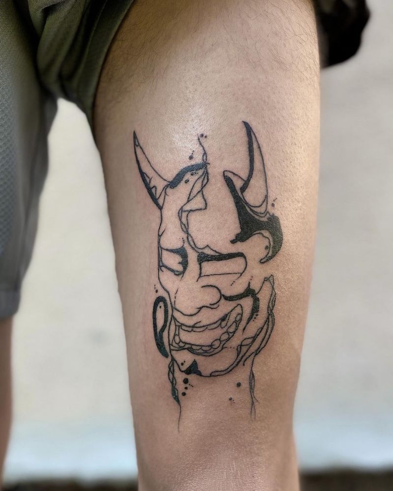 30 Unique Hannya Tattoos You Must Try