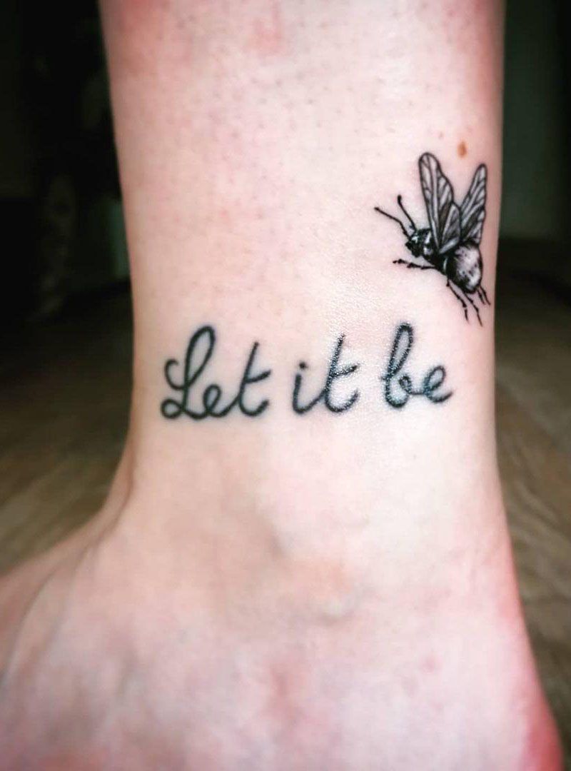 30 Pretty Let It Be Tattoos for Your Inspiration