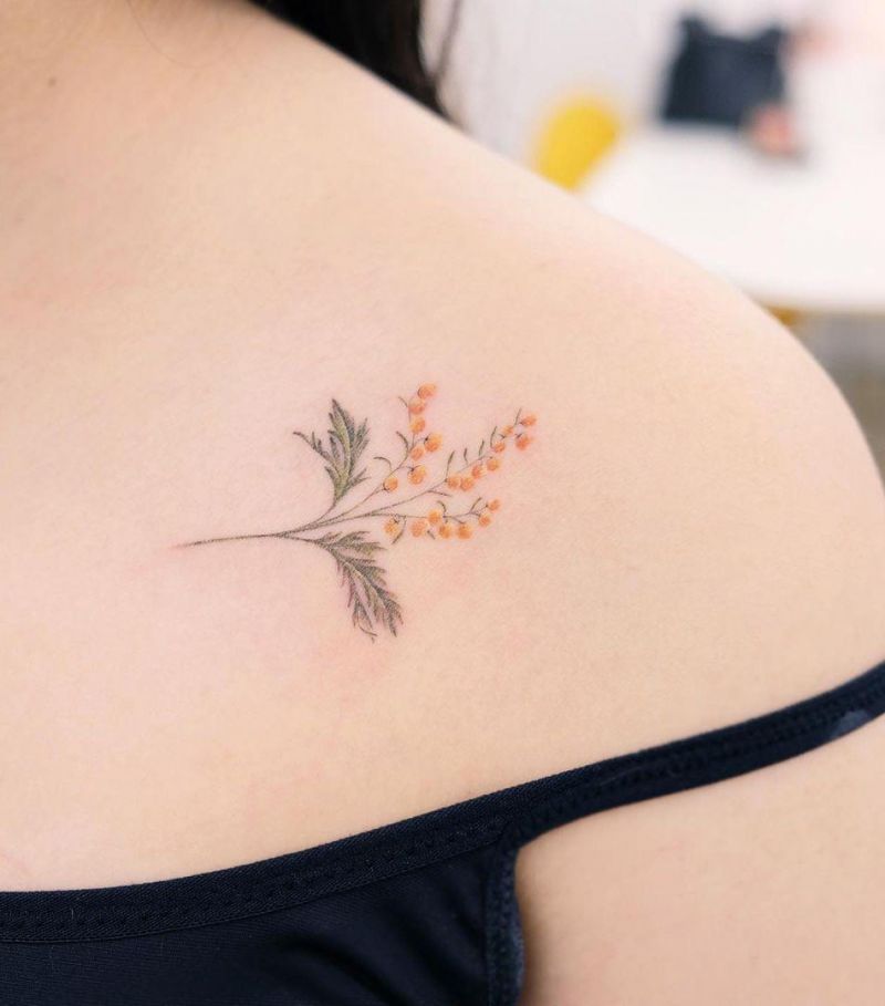 26 Pretty Mugwort Tattoos You Can Copy