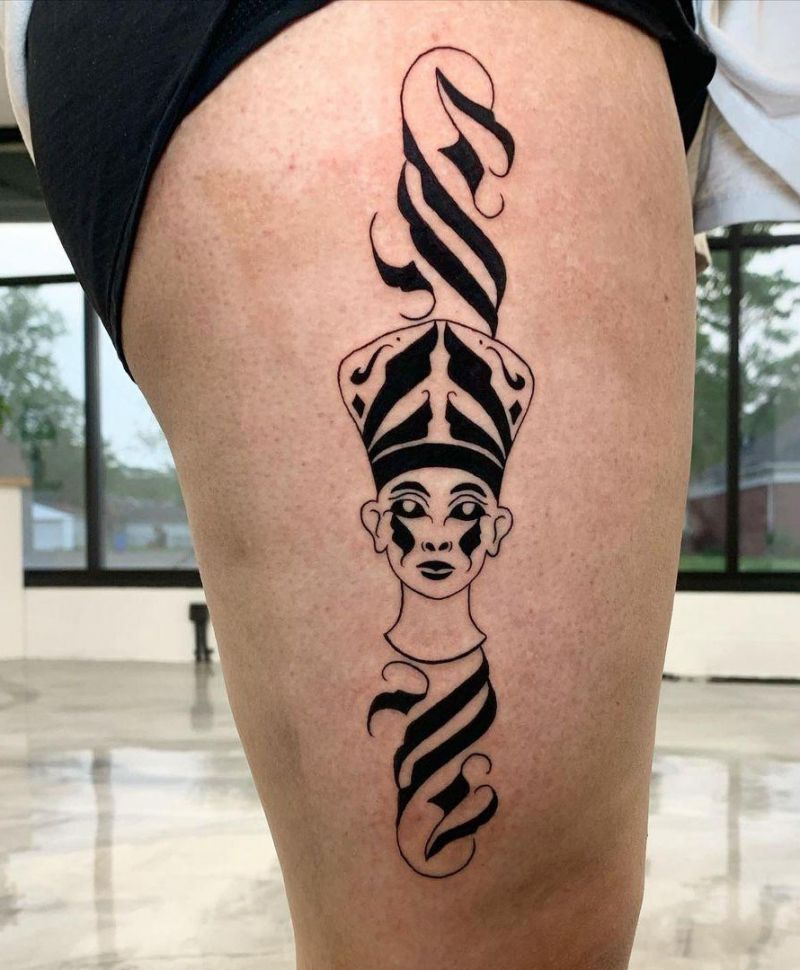 30 Pretty Nefertiti Tattoos You Will Love