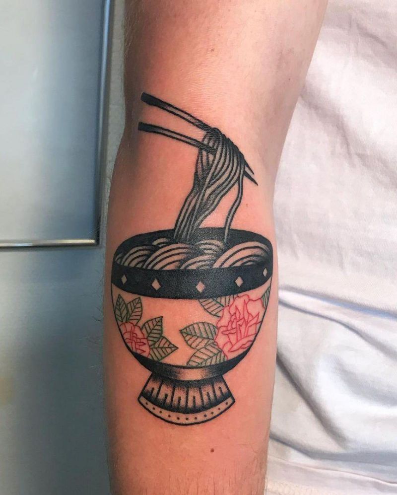 30 Pretty Noodle Tattoos You Will Love