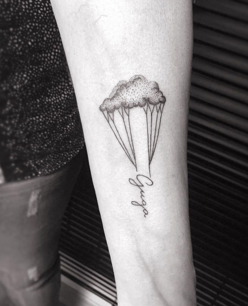 30 Unique Parachute Tattoos to Inspire You