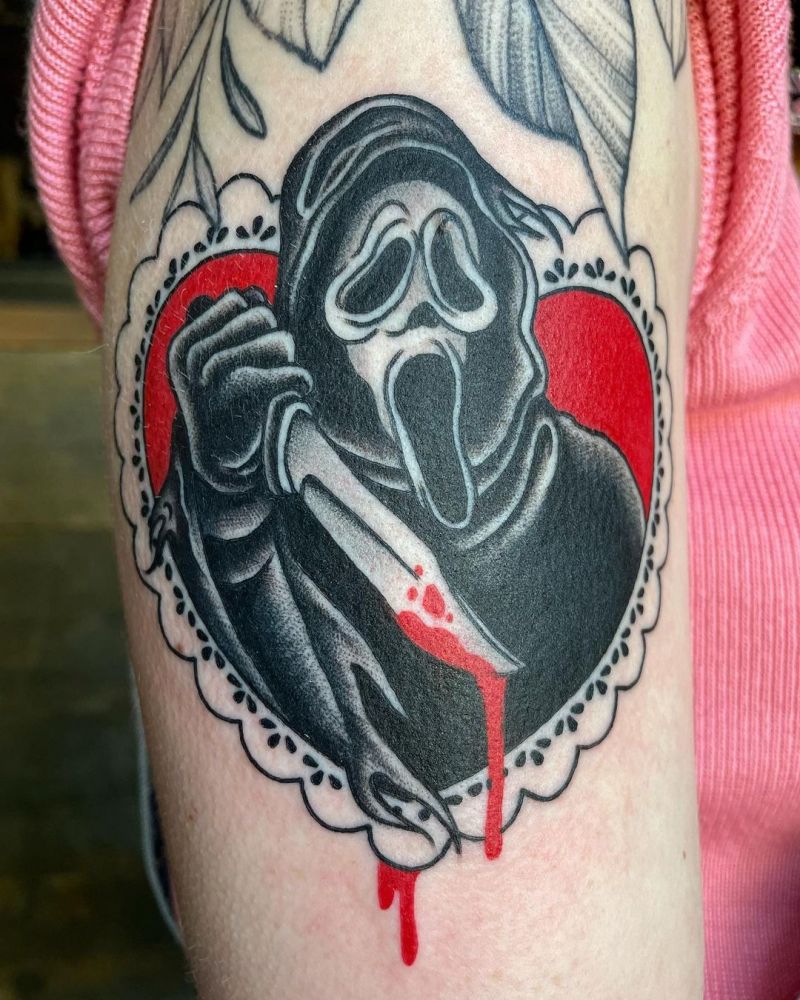 30 Pretty Scream Tattoos You Must Try