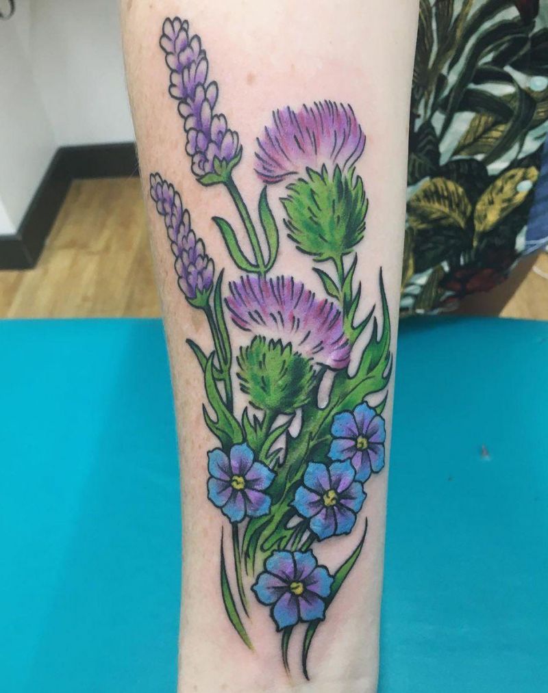 30 Pretty Thistle Tattoos Make You Attractive