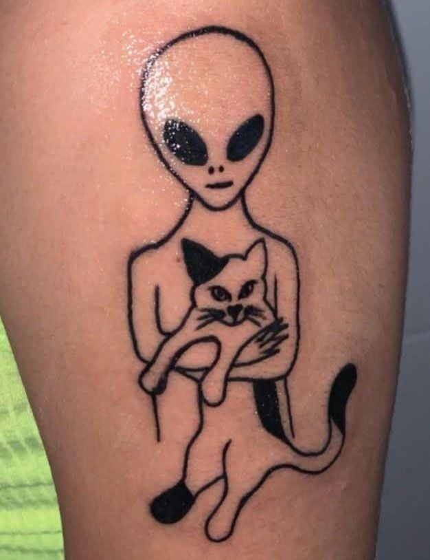 30 Unique Alien Tattoos You Can Copy