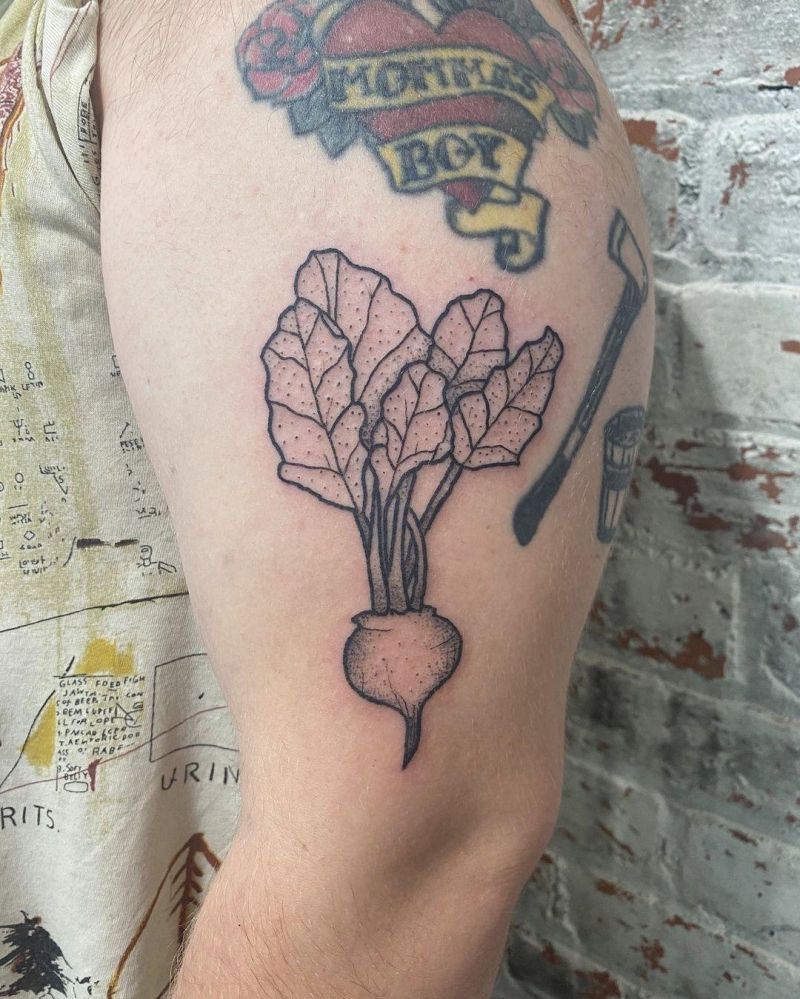 30 Pretty Beet Tattoos for Your Inspiration