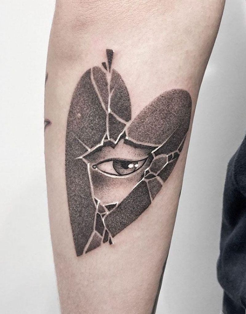 30 Pretty Broken Heart Tattoos You Must Love