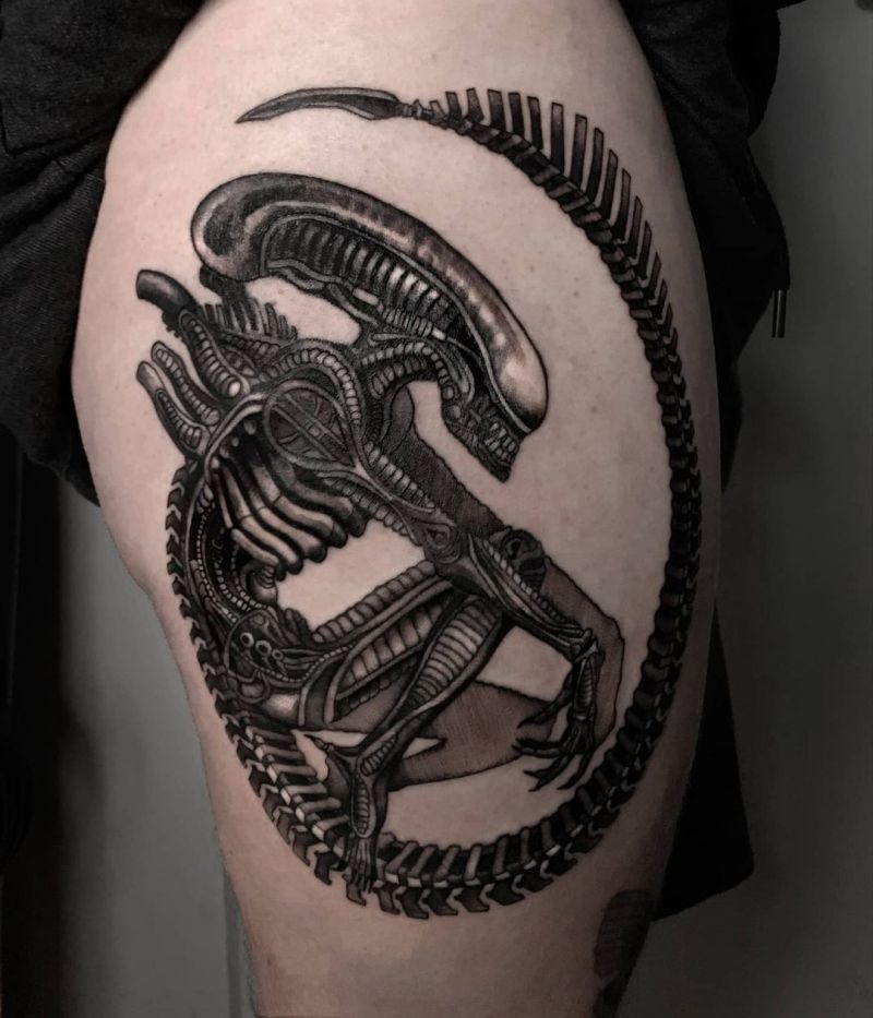 30 Unique Facehugger Tattoos for Your Inspiration