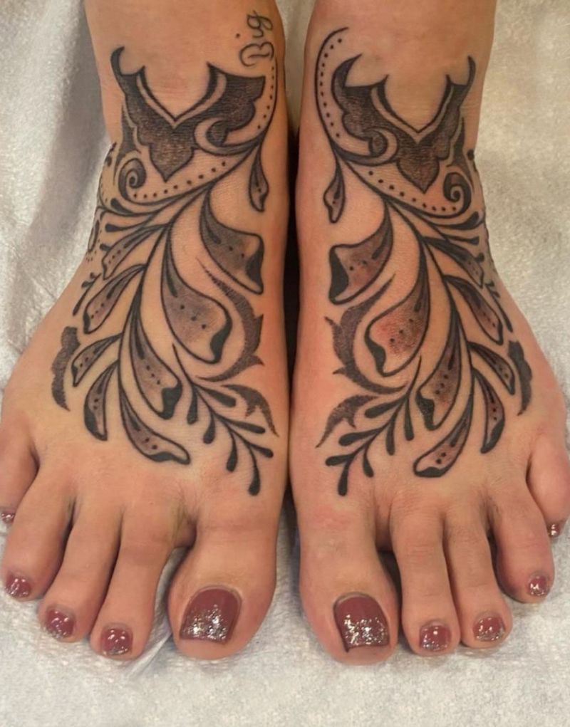30 Pretty Filigree Tattoos You Must Try