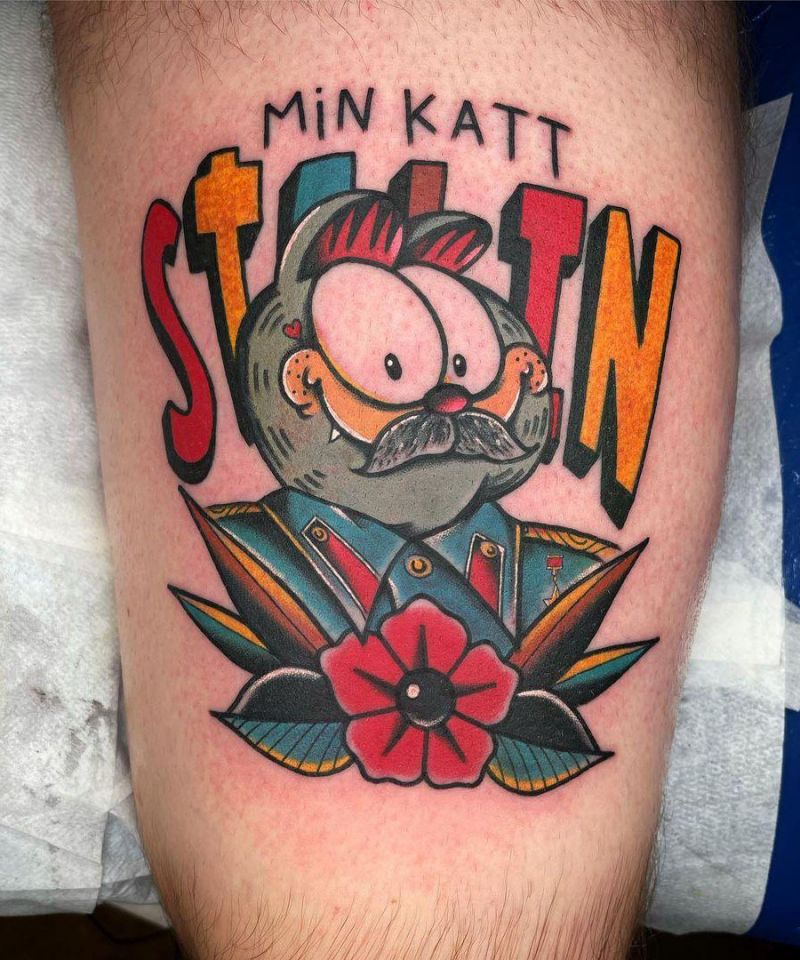30 Cute Garfield Tattoos You Will Love