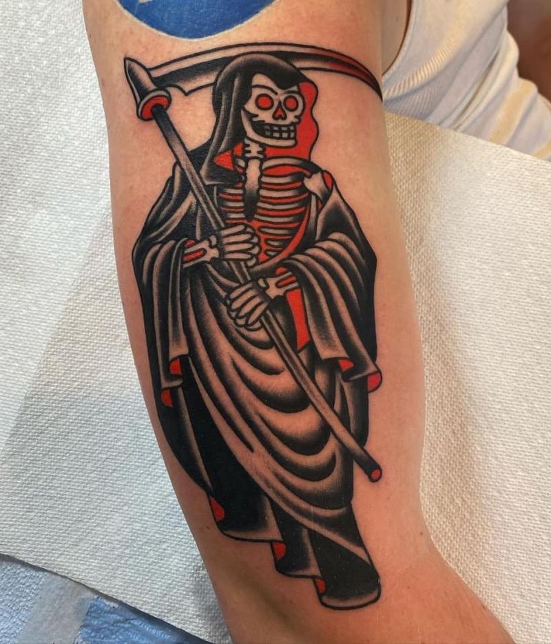 30 Gorgeous Grim Reaper Tattoos You Will Love