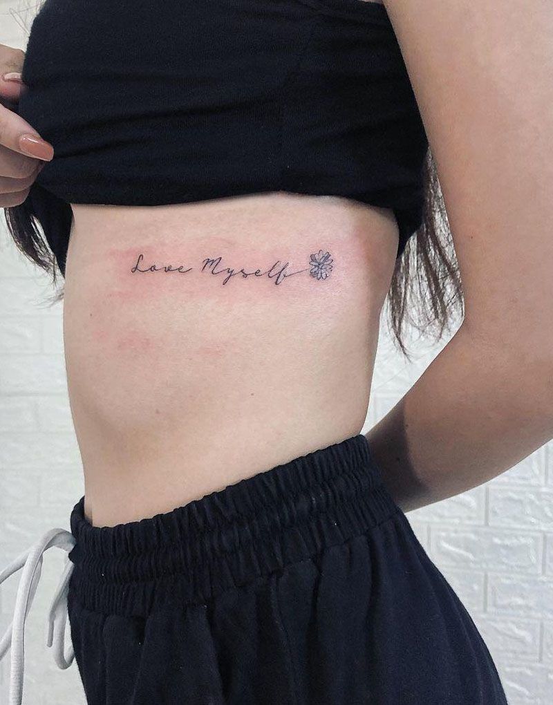 30 Pretty Love Yourself Tattoos You Must Try