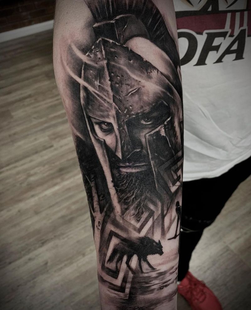 30 Great Spartan Tattoos You Can Copy