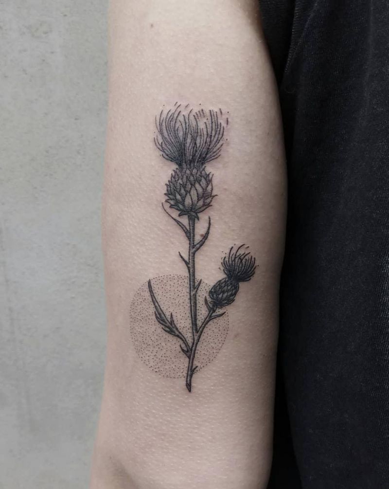 30 Pretty Thistle Tattoos Make You Attractive