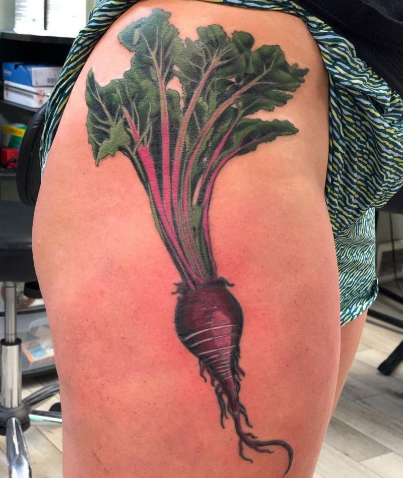 30 Pretty Beet Tattoos for Your Inspiration