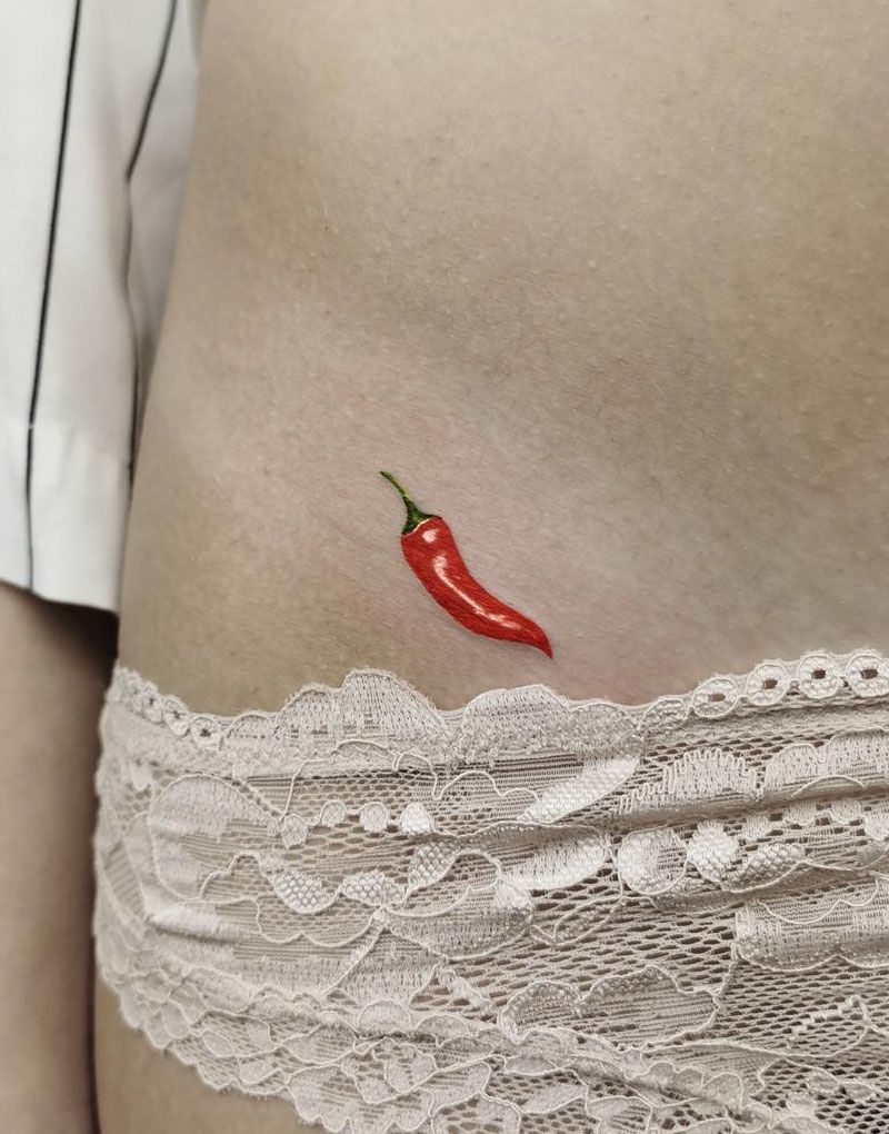 30 Pretty Chili Tattoos You Will Love