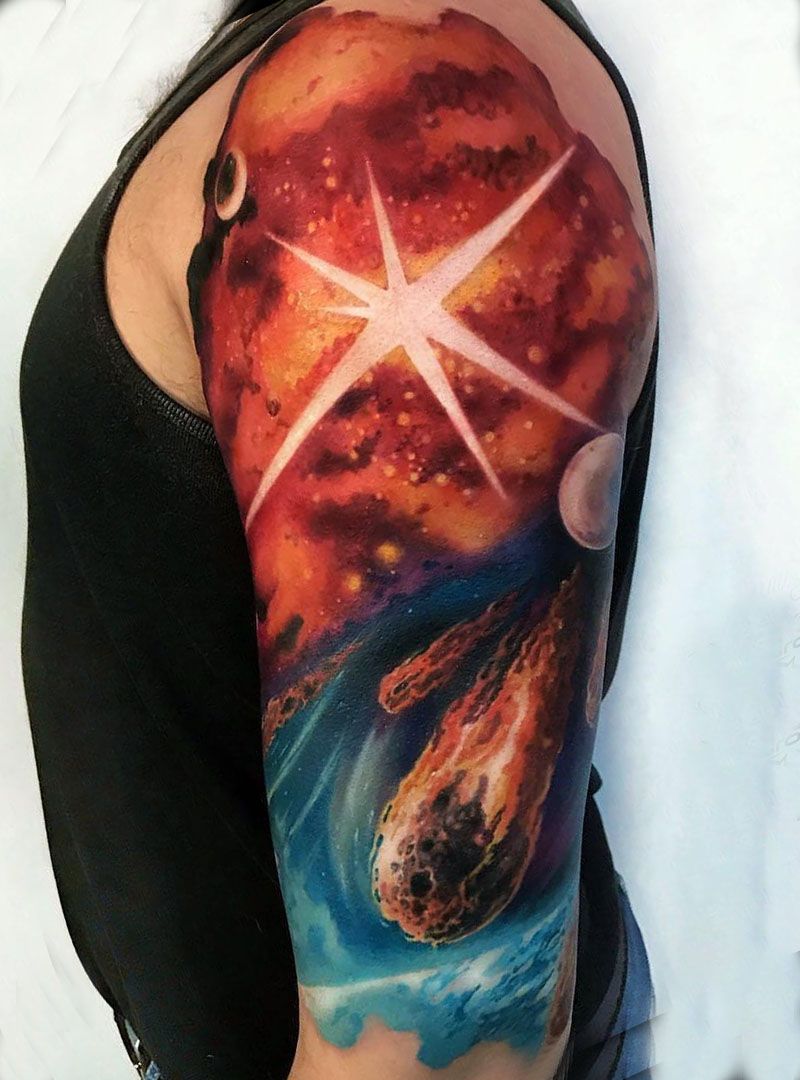 30 Pretty Comet Tattoos You Can Copy