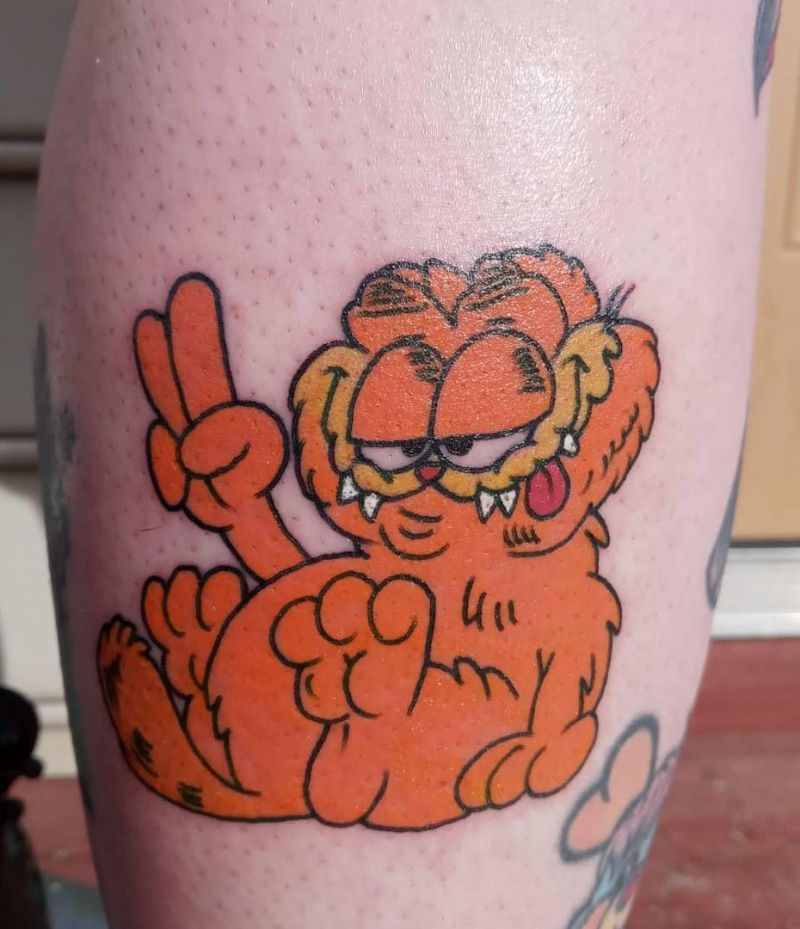 30 Cute Garfield Tattoos You Will Love