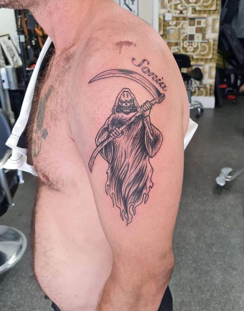 30 Gorgeous Grim Reaper Tattoos You Will Love