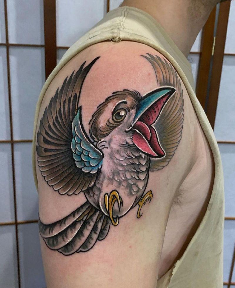 30 Pretty Kookaburra Tattoos You Can Copy