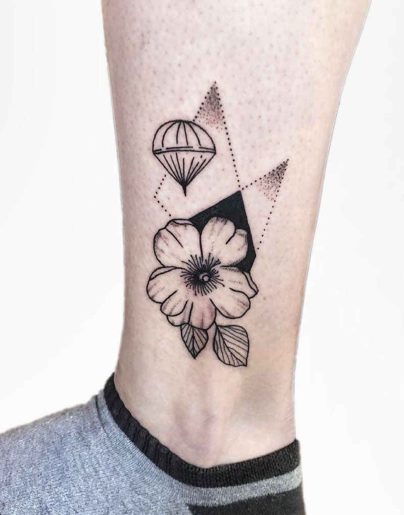 30 Unique Parachute Tattoos to Inspire You