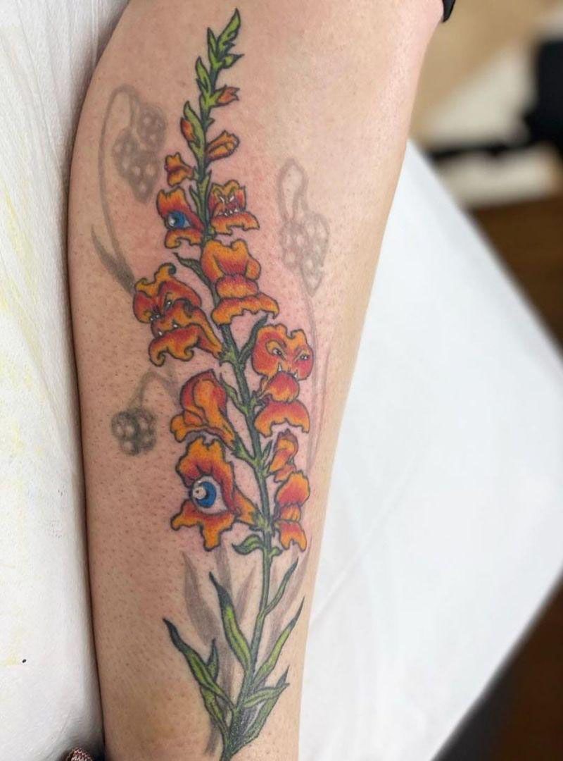 30 Pretty Snapdragon Tattoos to Inspire You