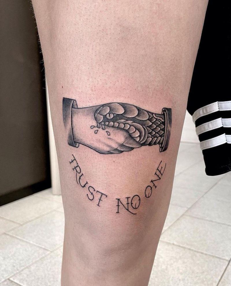 30 Pretty Trust No One Tattoos to Inspire You