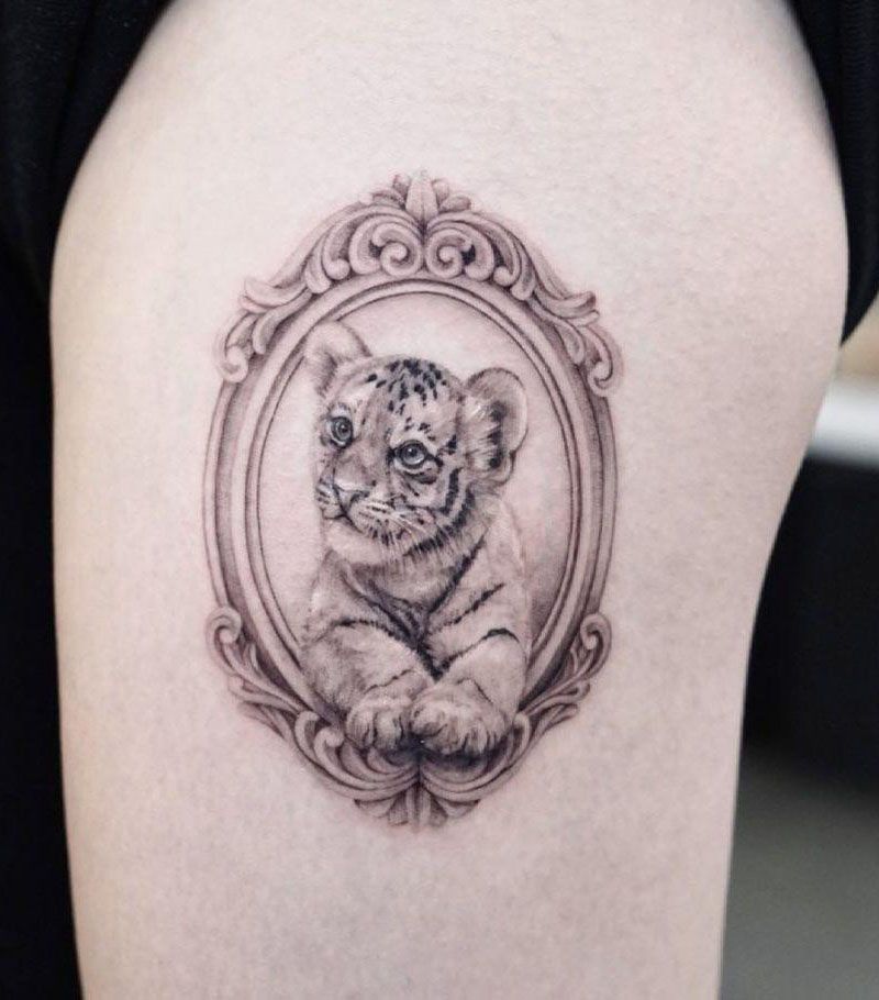 30 Adorable Baby Tiger Tattoos You Must Love