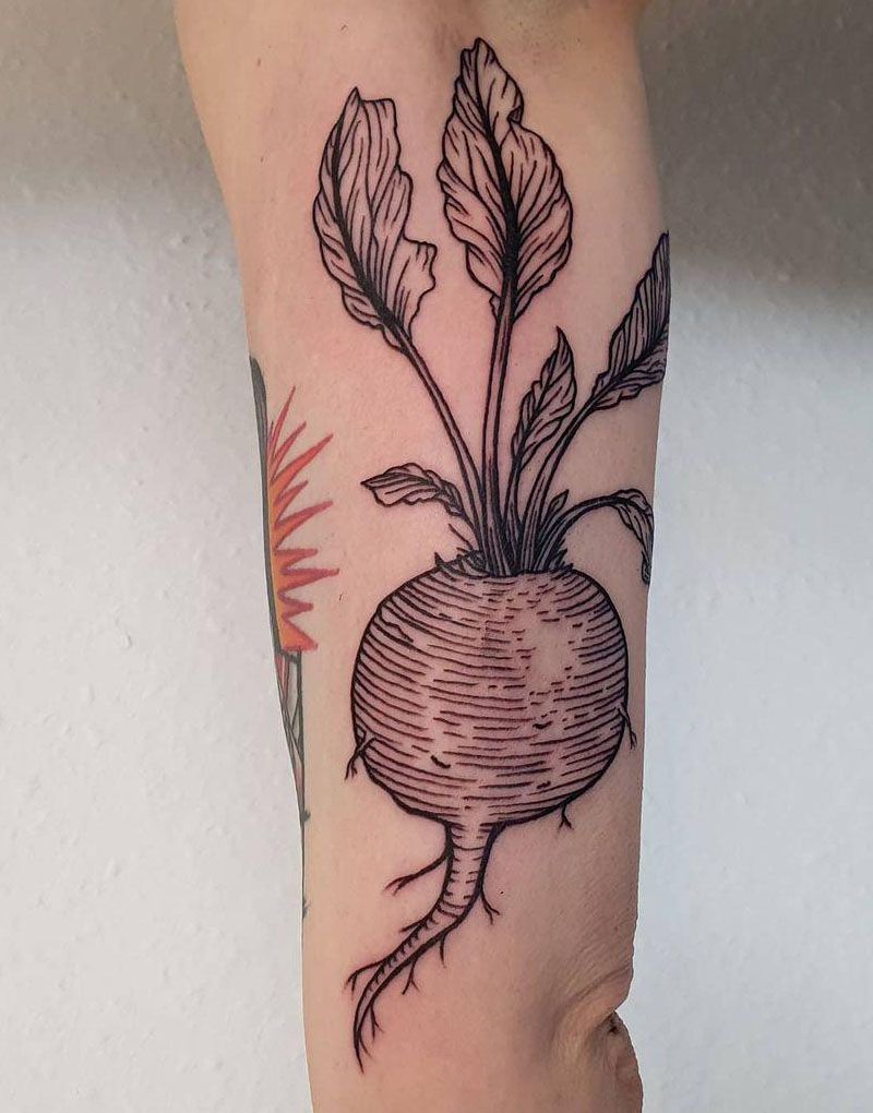 30 Pretty Beet Tattoos for Your Inspiration