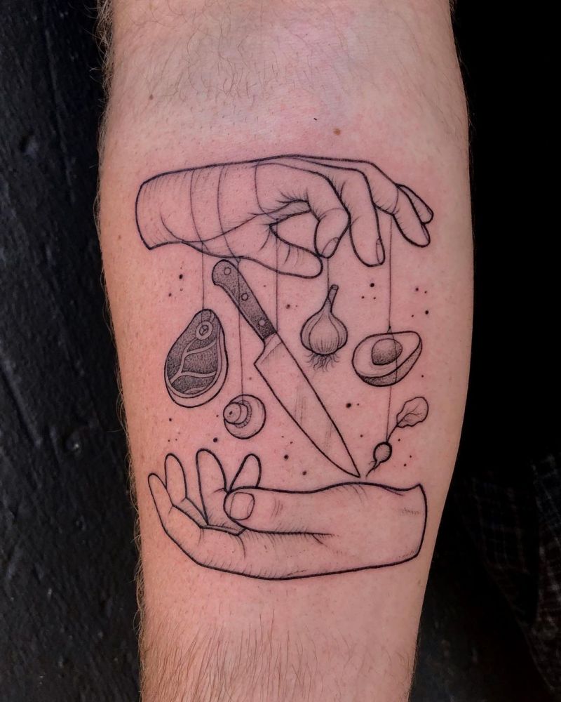 30 Pretty Chef Tattoos You Can Copy