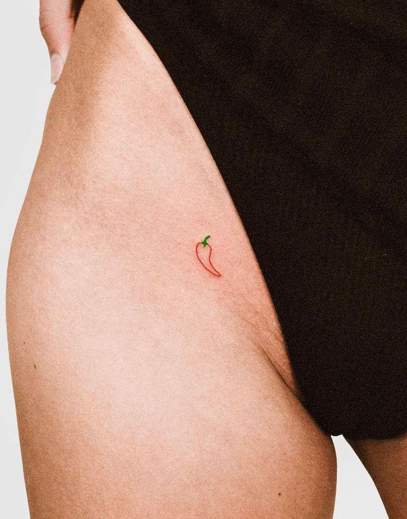 30 Pretty Chili Tattoos You Will Love