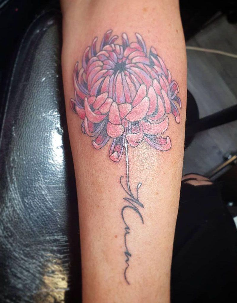 30 Pretty Chrysanthemum Tattoos Make You Charming