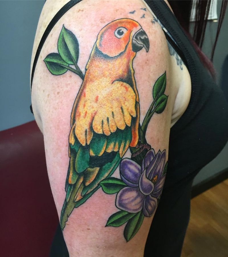 30 Pretty Conure Tattoos You Will Love