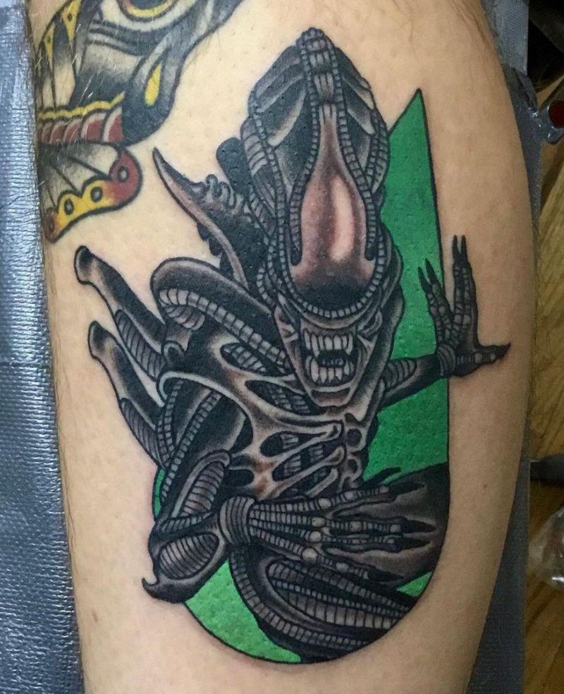 30 Unique Facehugger Tattoos for Your Inspiration