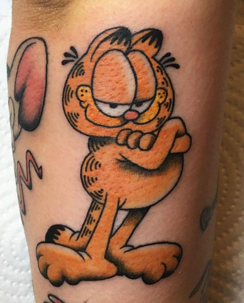 30 Cute Garfield Tattoos You Will Love