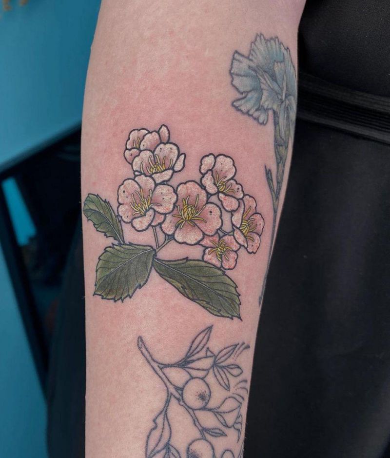 26 Pretty Hawthorn Tattoos You Can Copy