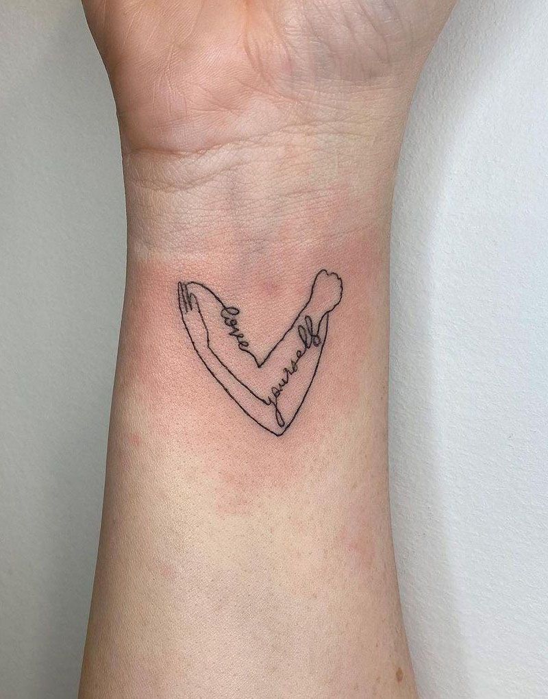 30 Pretty Love Yourself Tattoos You Must Try