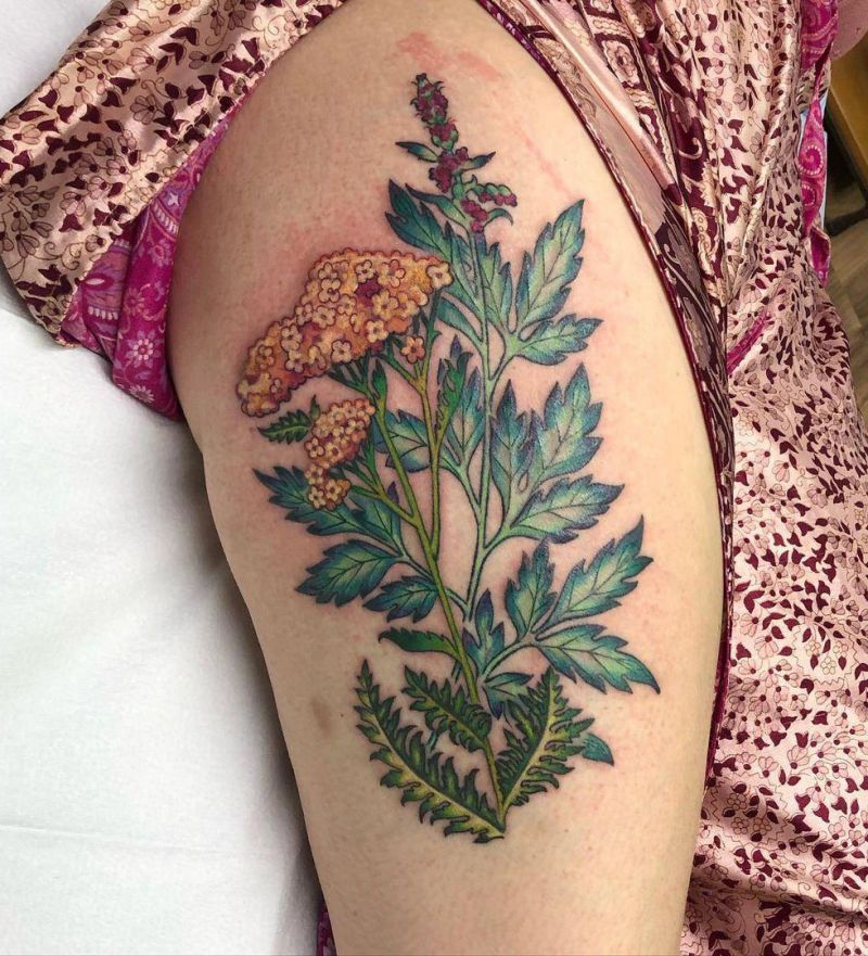 26 Pretty Mugwort Tattoos You Can Copy