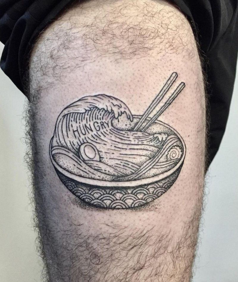 30 Pretty Noodle Tattoos You Will Love