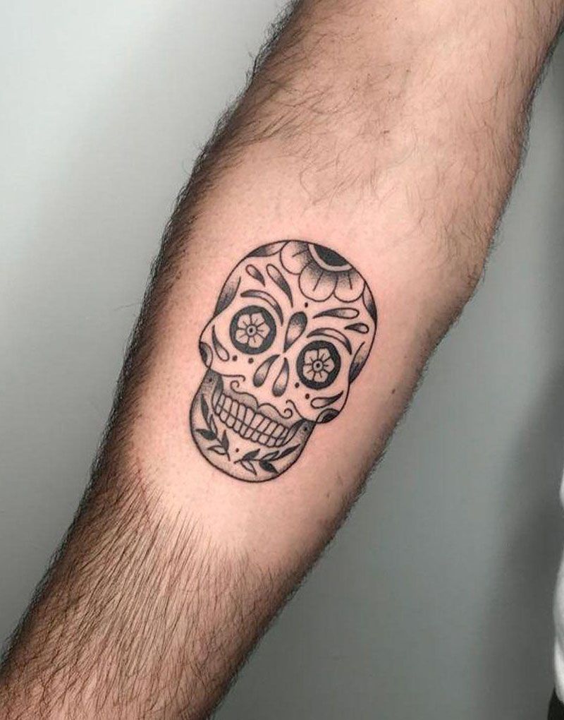 30 Pretty Sugar Skull Tattoos You Will Love