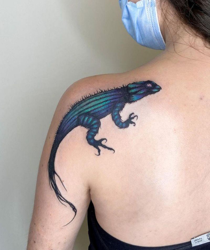 30 Pretty Bearded Dragon Tattoos Make You Charming