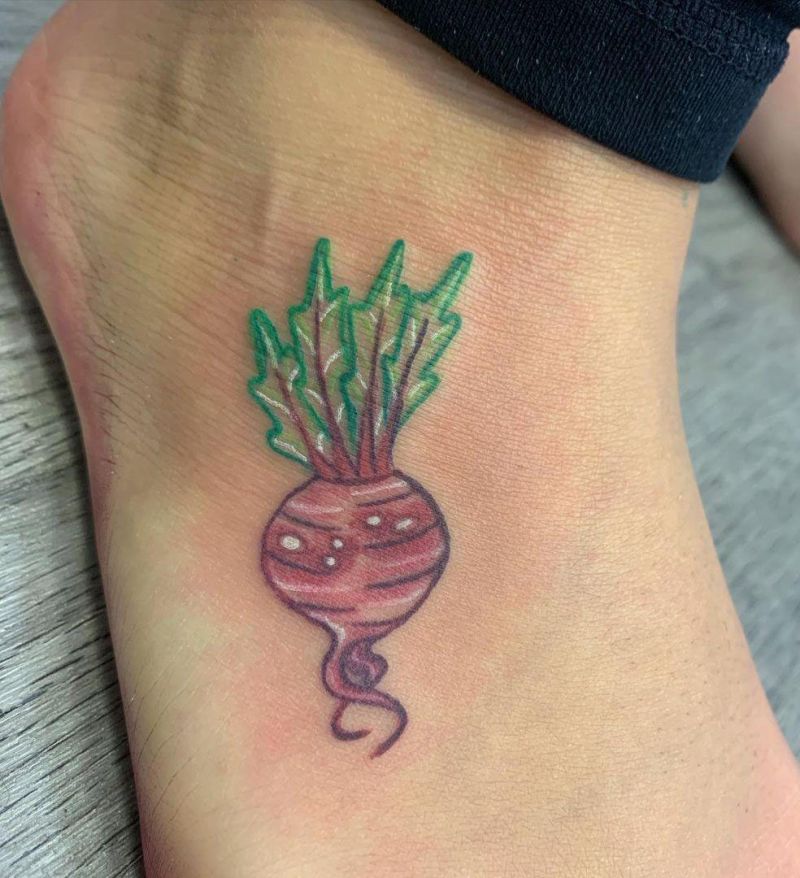 30 Pretty Beet Tattoos for Your Inspiration