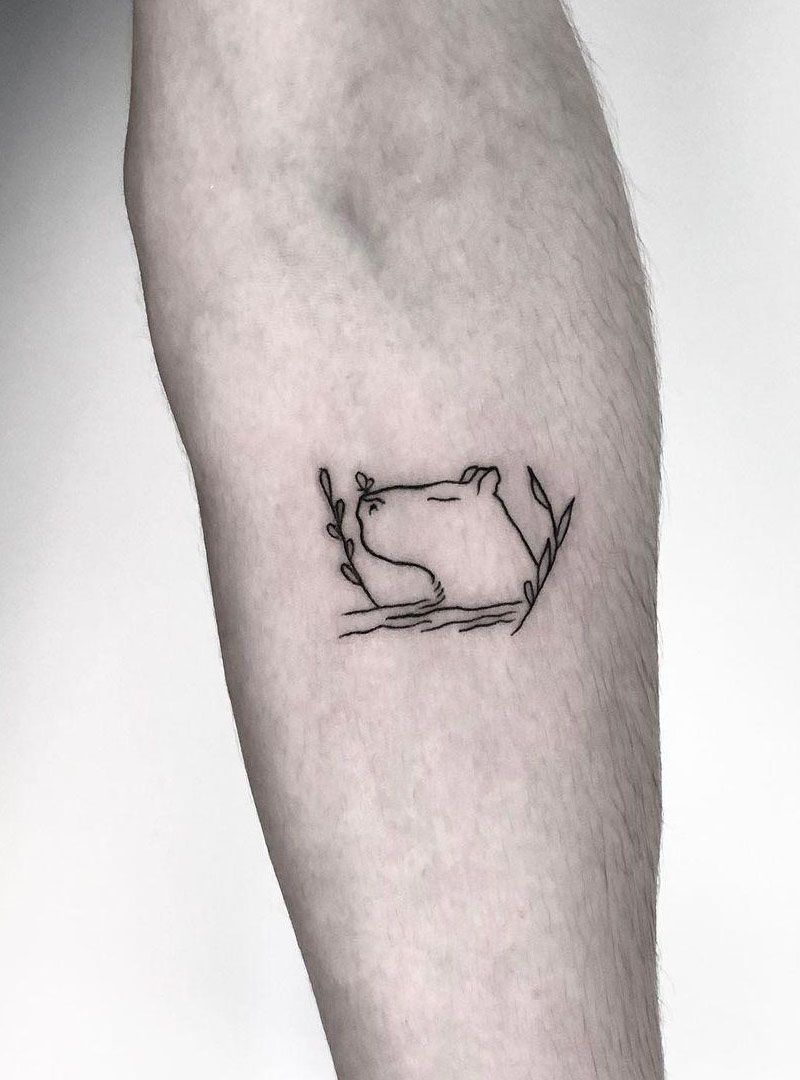 30 Pretty Capybara Tattoos You Can Copy