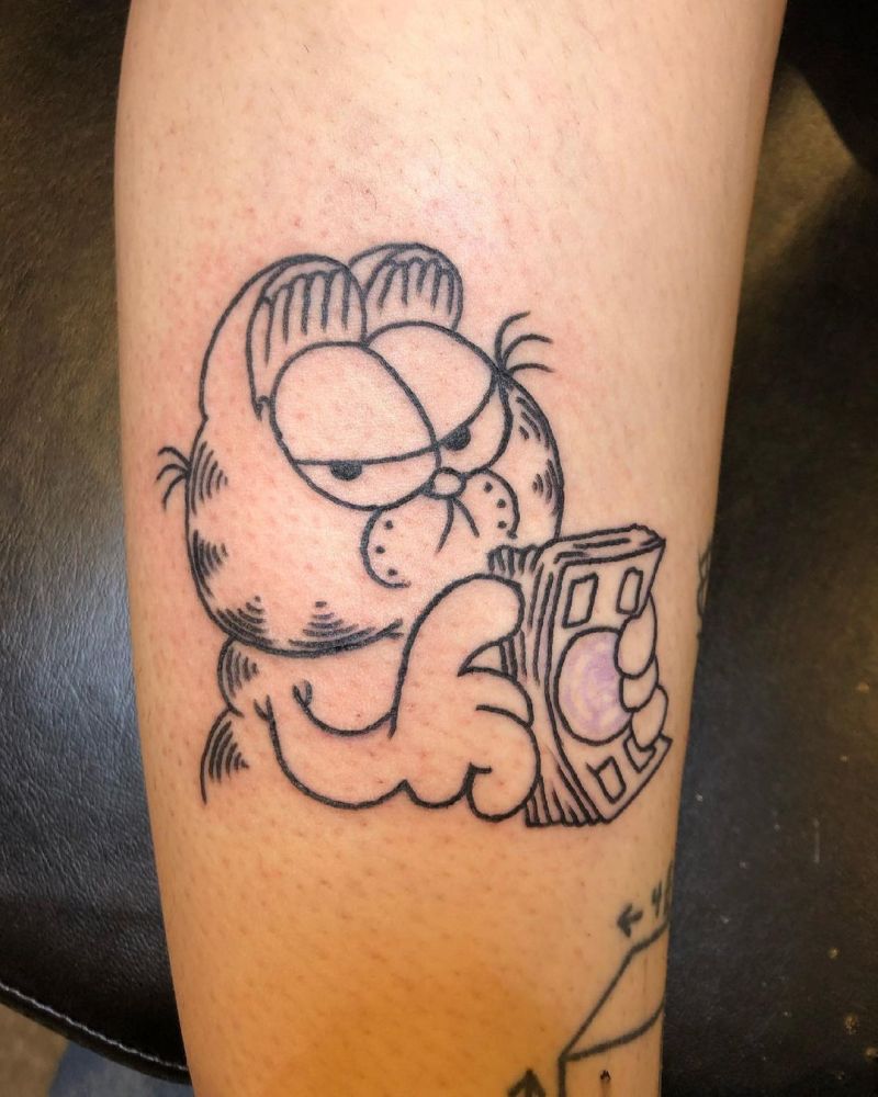 30 Cute Garfield Tattoos You Will Love