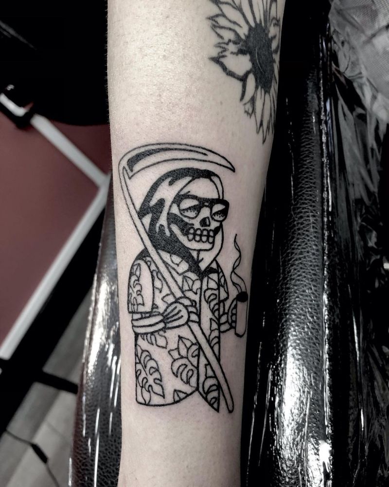 30 Gorgeous Grim Reaper Tattoos You Will Love