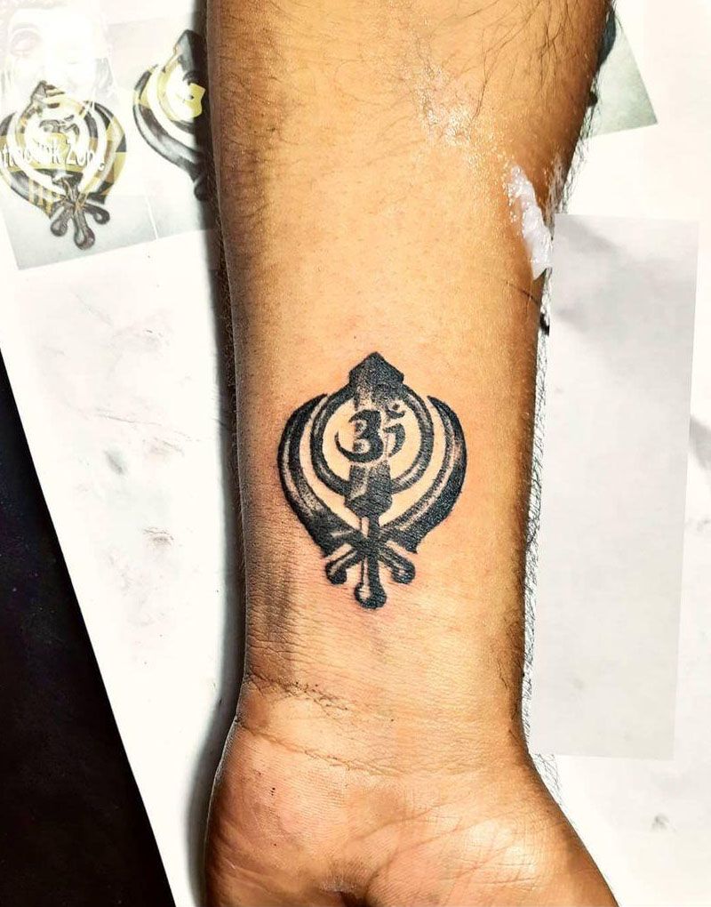 30 Pretty Khanda Tattoos You Can Copy