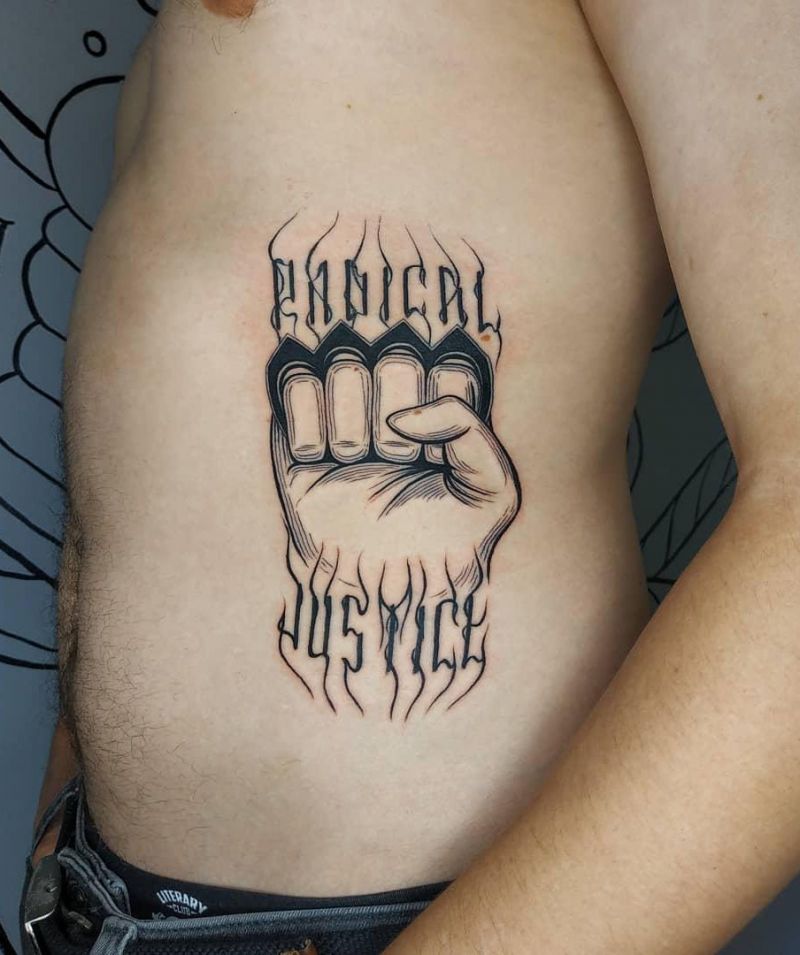 30 Pretty Raised Fist Tattoos to Inspire You