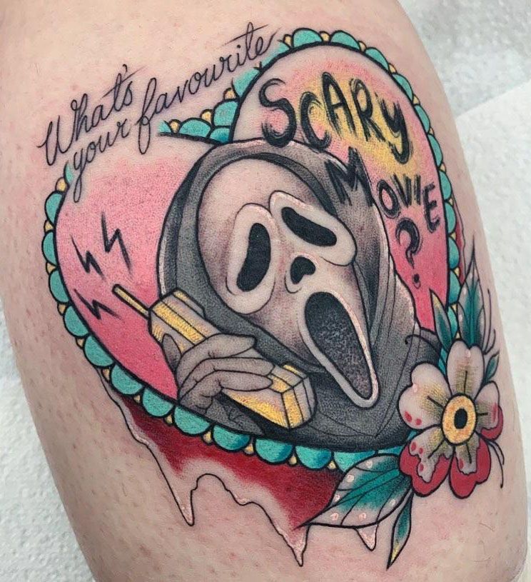 30 Pretty Scream Tattoos You Must Try