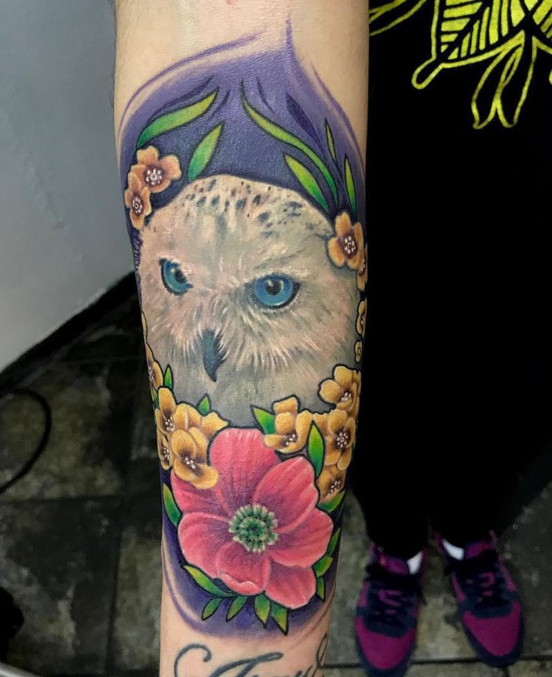 30 Pretty Snowy Owl Tattoos You Can Copy